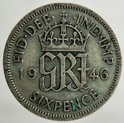 1946 George VI Sixpence Silver Coin | Collectable Grade