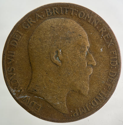 1909 Edward VII One Penny Coin | Collectable Grade
