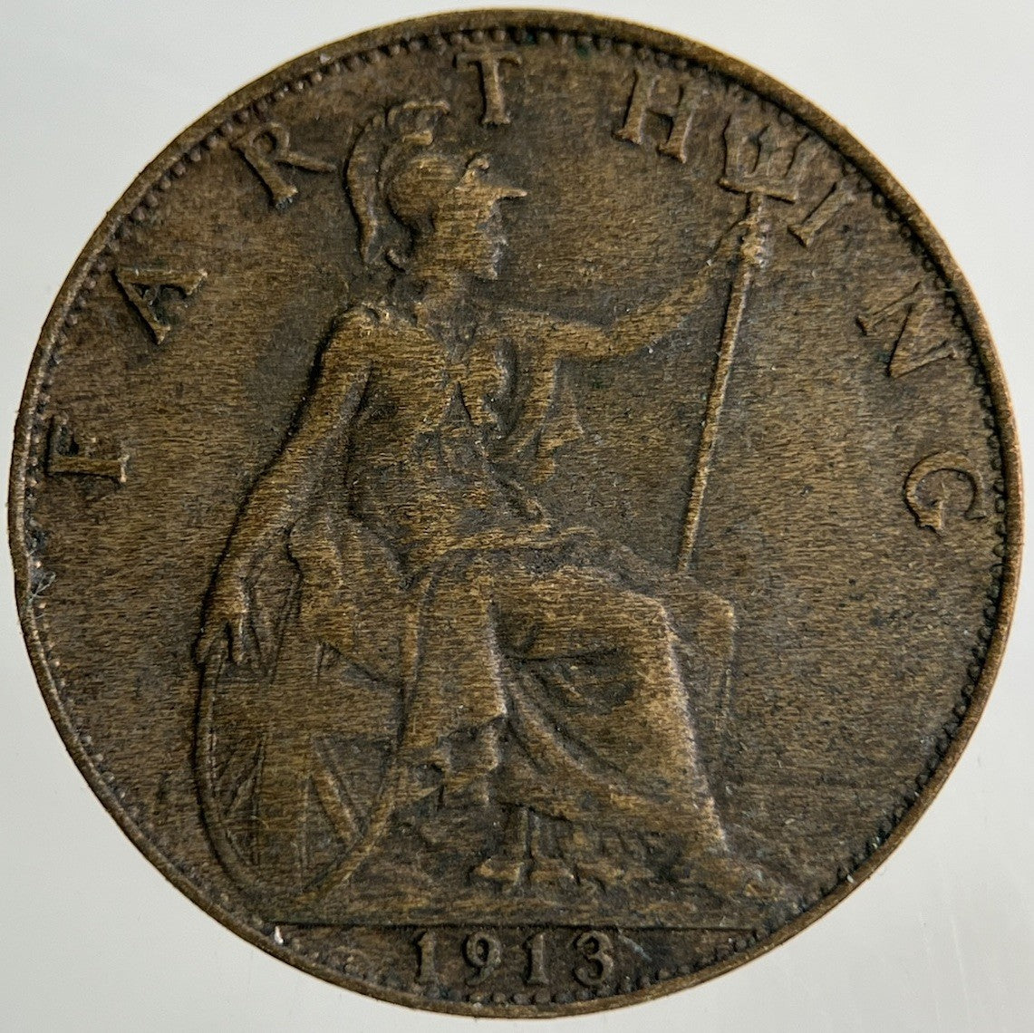 1913 George V Farthing Coin | Fine Collectable Grade