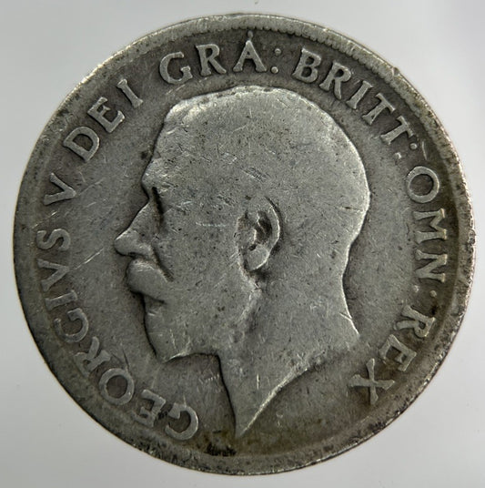 1919 George V Shilling Silver Coin | Fair Grade