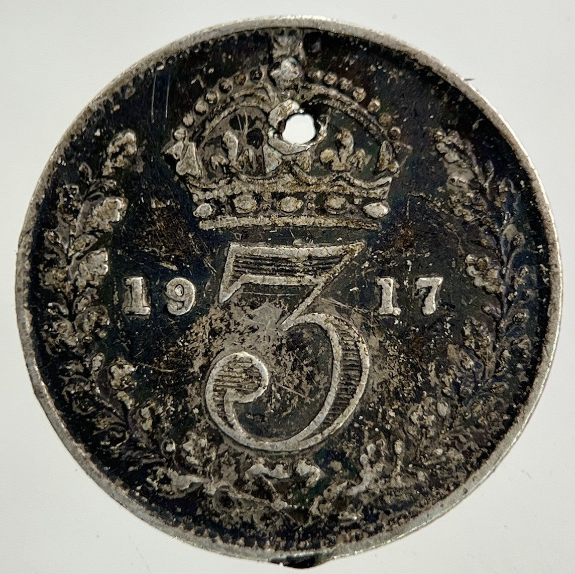 1917 George V Threepence Silver Coin | Collectable Grade