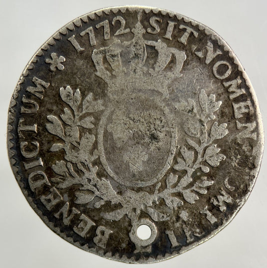 1772 France 1/5 Ecu Silver Coin | Collectable Grade