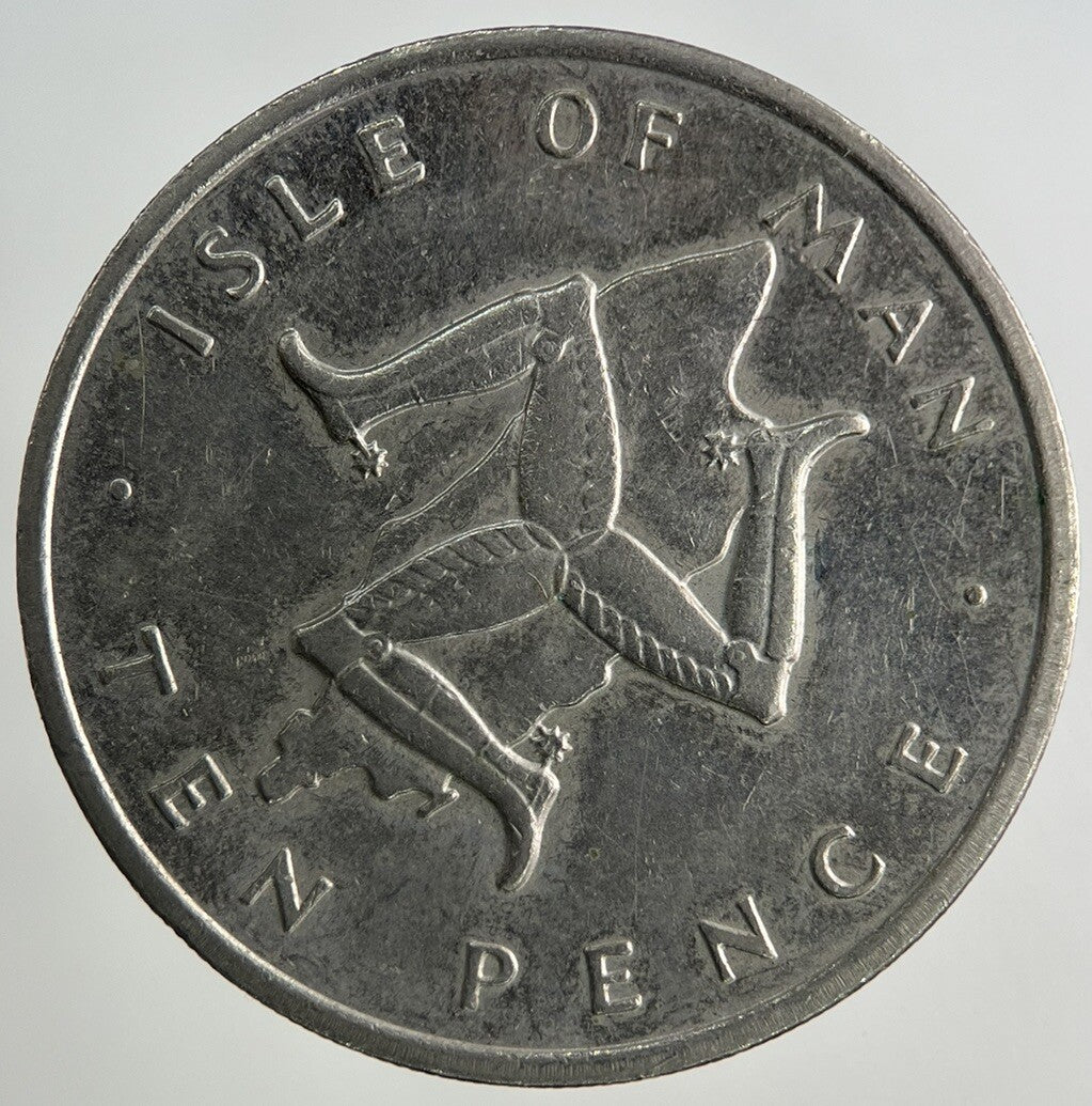 1976 Isle Of Man 10p Ten - Pence Coin | Fine Collectable Grade