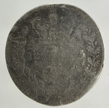 1875 Victoria Threepence Silver Coin | Fair Grade