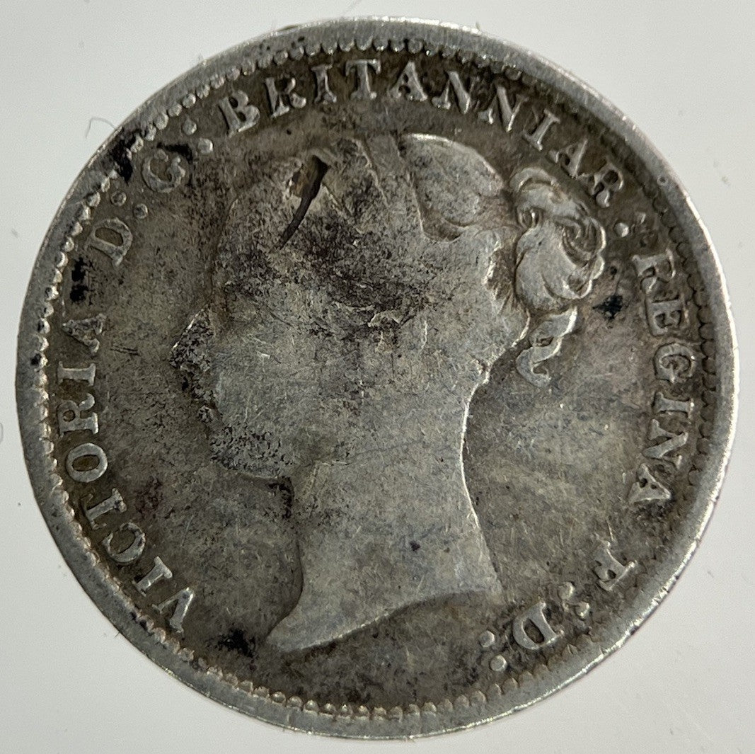 1886 Victoria Threepence Silver Coin | Fine Collectable Grade