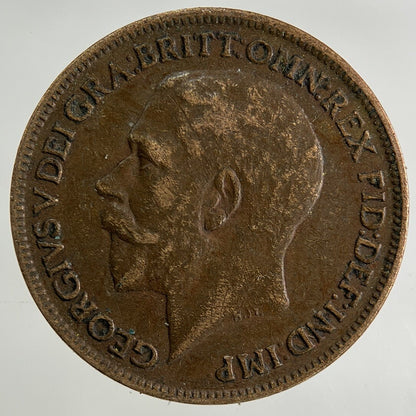1920 George V Farthing Coin | Fine Collectable Grade