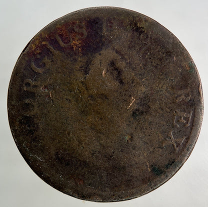 Irish Half - Penny Coin | Worn Grade