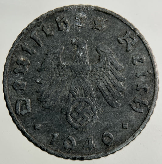 1940 Germany German Nazi 5 Pfennig Coin | Fine Collectable Grade