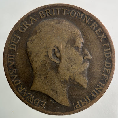 1910 Edward VII One Penny Coin | Collectable Grade