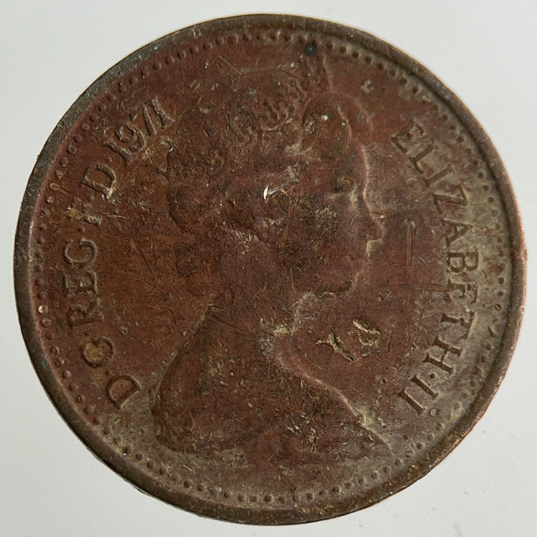 1971 Elizabeth II 2nd New 1/2 Half - Penny Coin | Fine Collectable Grade