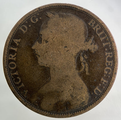 1892 Victoria One Penny Coin | Collectable Grade