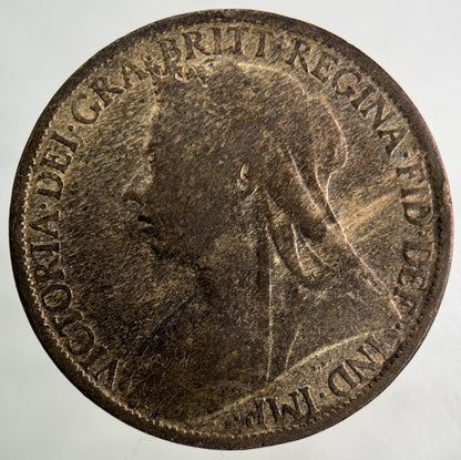 1899 Victoria One Penny Coin | Fair Grade