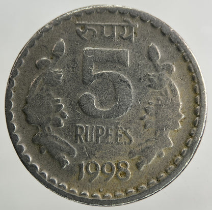 1998 India 5 Rupees Coin | Collectable Grade