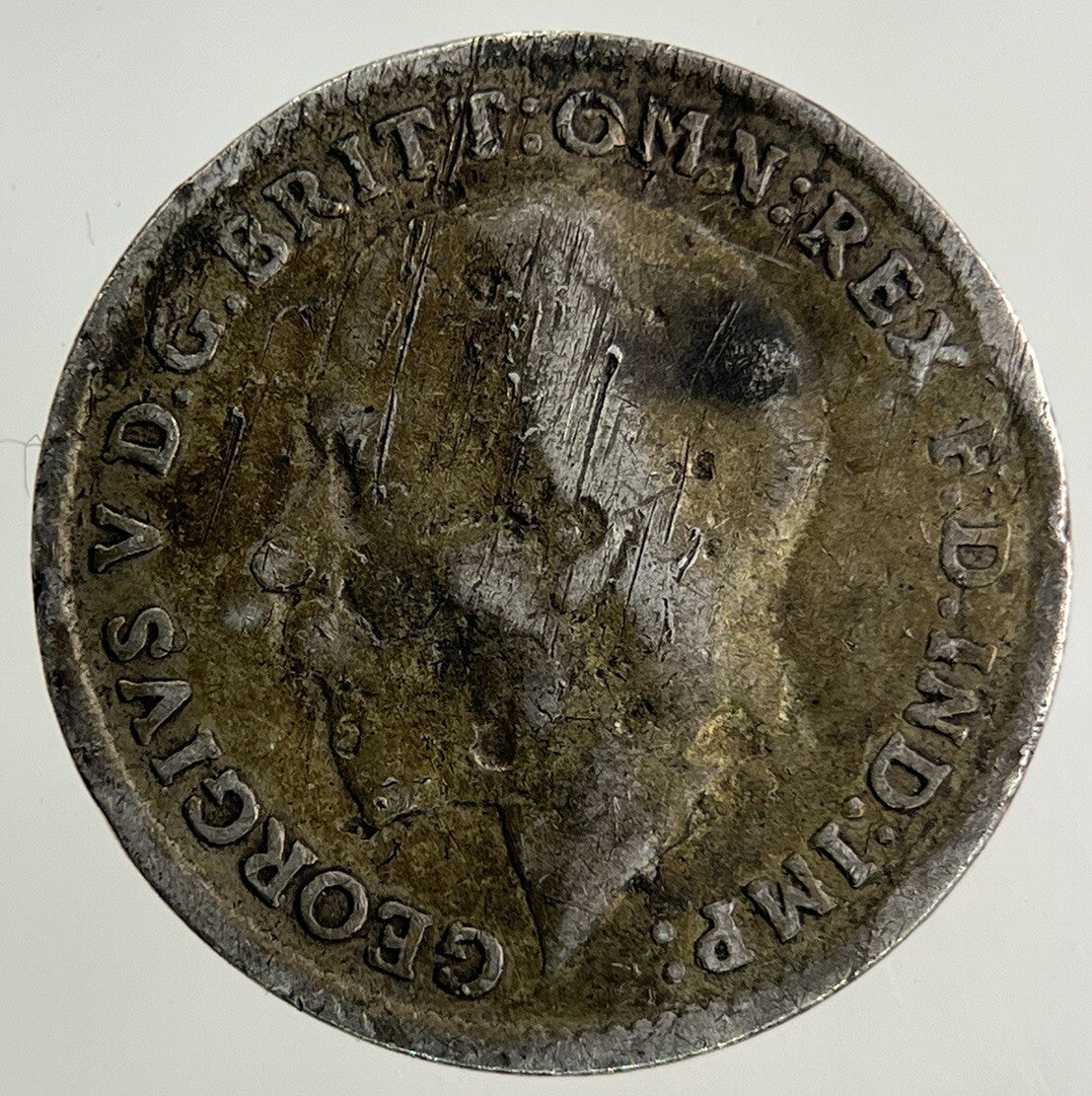 1916 George V Threepence Silver Coin | Fine Collectable Grade