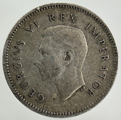 1945 South Africa Threepence Silver Coin | Fine Collectable Grade