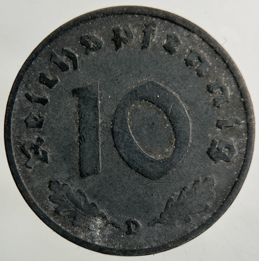 1940 Germany German Nazi 10 Pfennig Coin | Collectable Grade