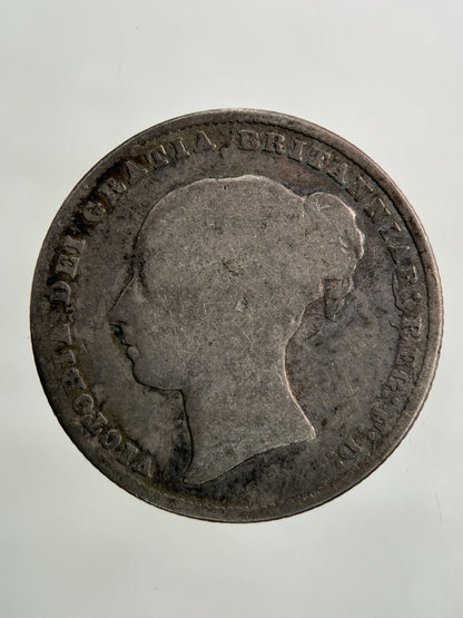 1866 Victoria Shilling Silver Coin | Collectable Grade
