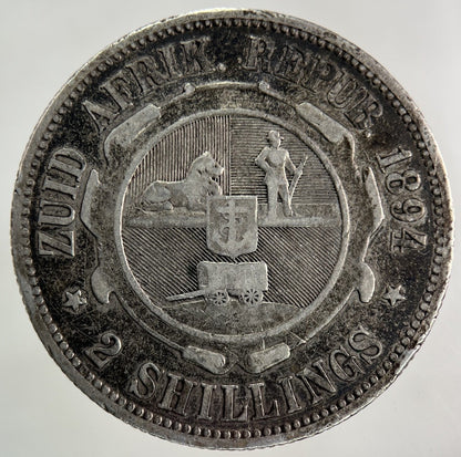1894 South Africa Florin Silver Coin | Fine Collectable Grade