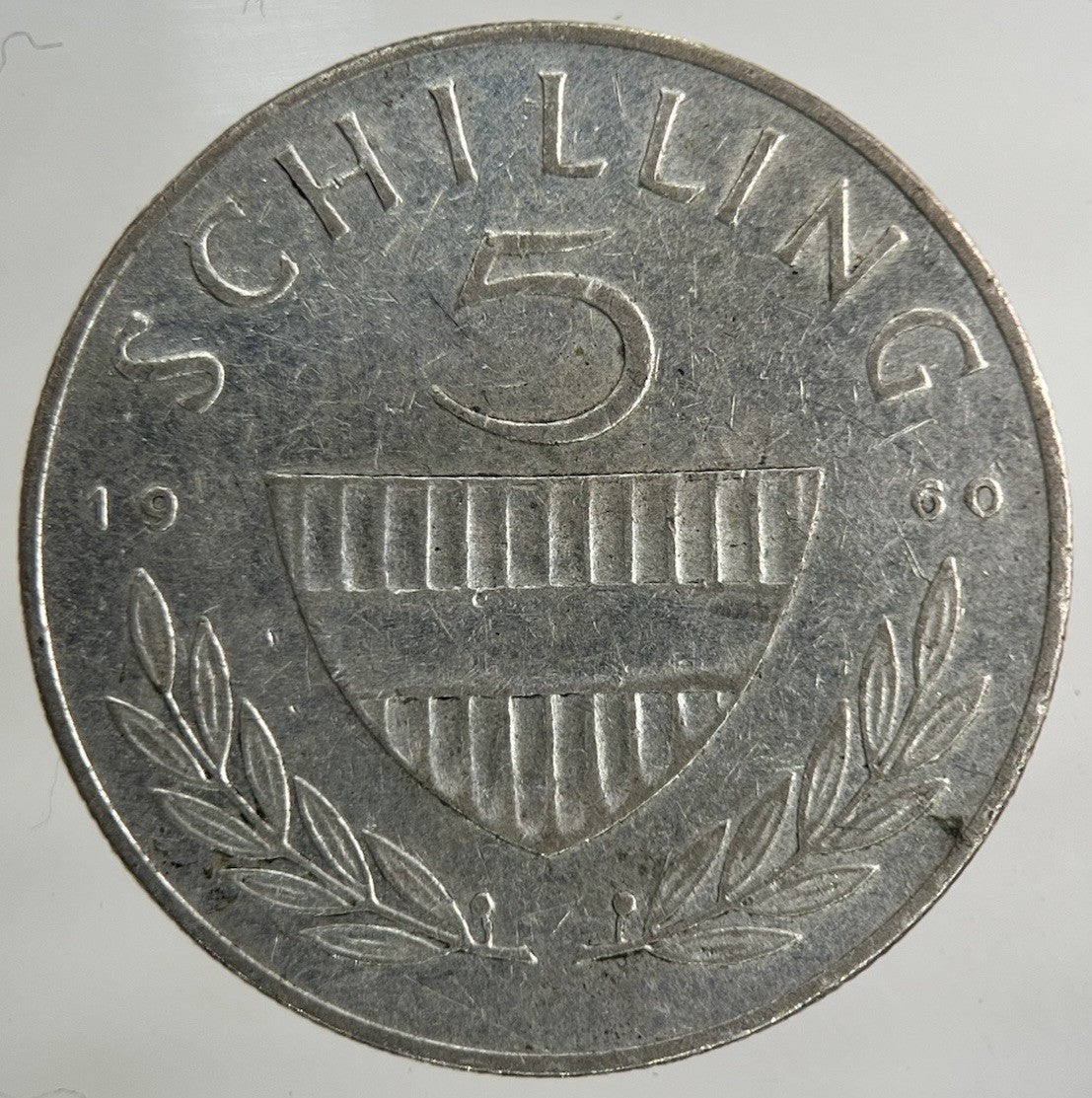 1960 Austria 5 Schilling Silver Coin | Fine Collectable Grade
