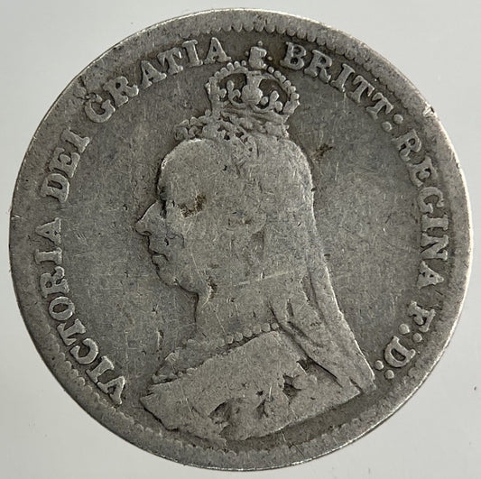 1891 Victoria Threepence Silver Coin | Fair Grade