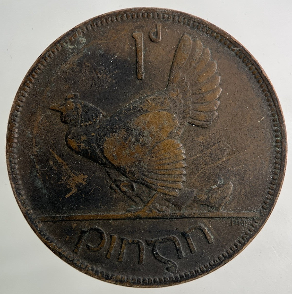 1928 Irish One Penny Coin | Fair Grade
