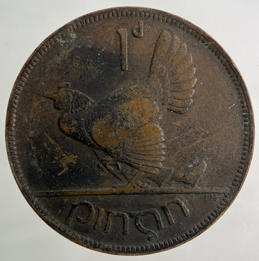 1928 Irish One Penny Coin | Fair Grade