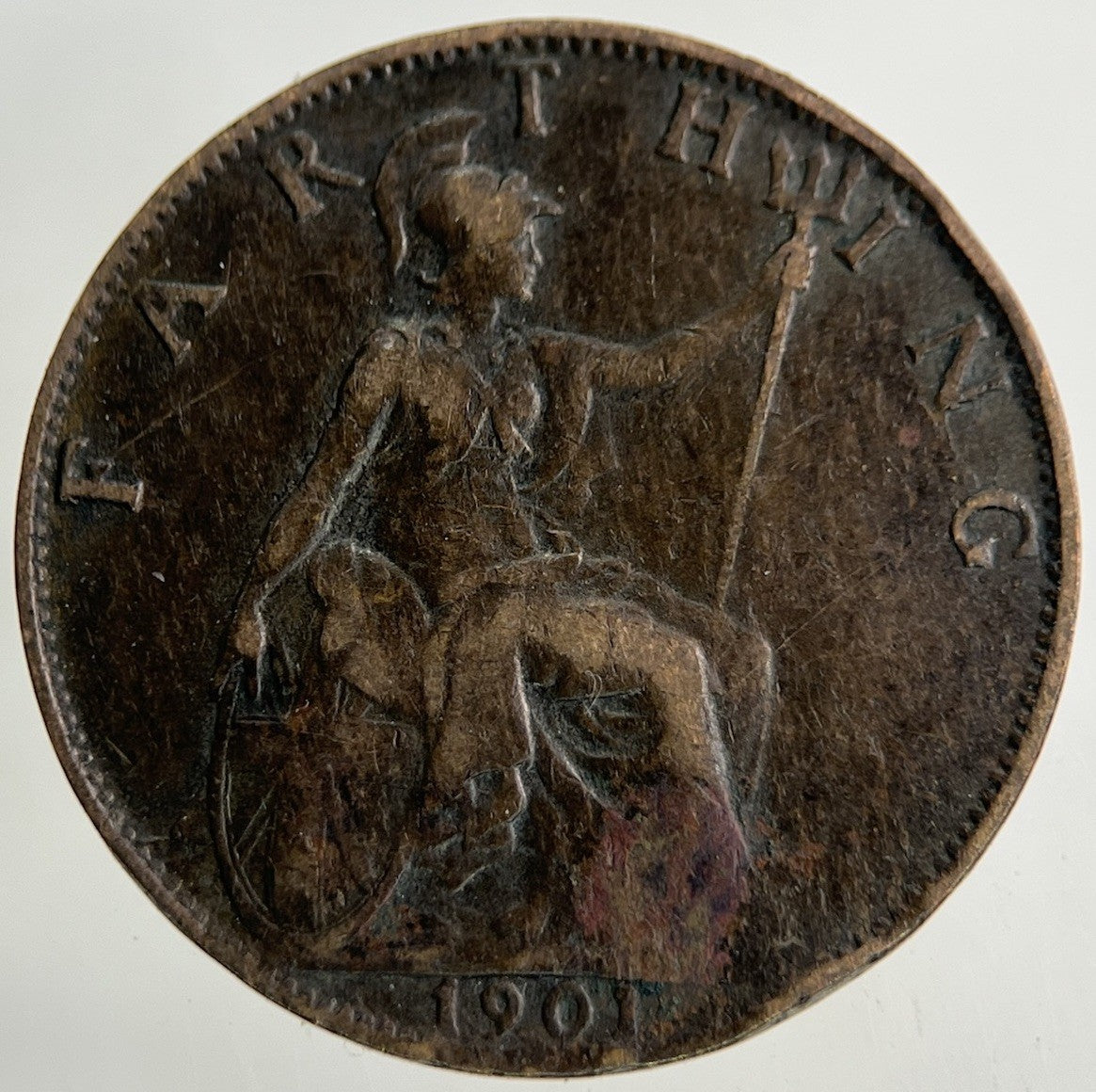 1901 Victoria Farthing Coin | Collectable Grade