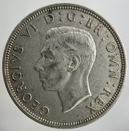 1939 George VI Half - Crown Silver Coin | Very High Grade