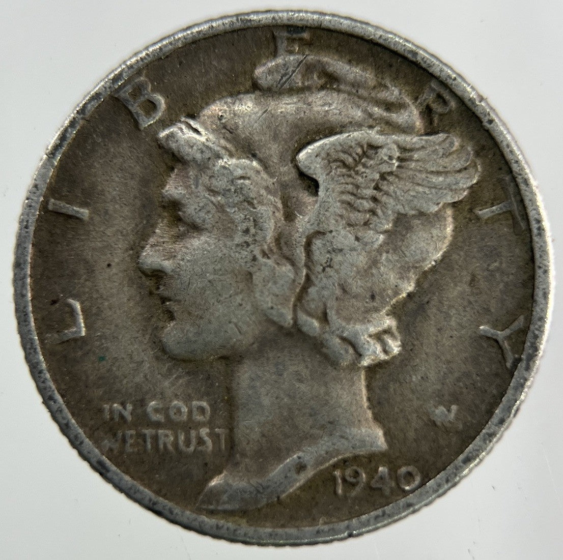 1940 US USA Mercury Dime Silver Coin | Fine Collectable Grade