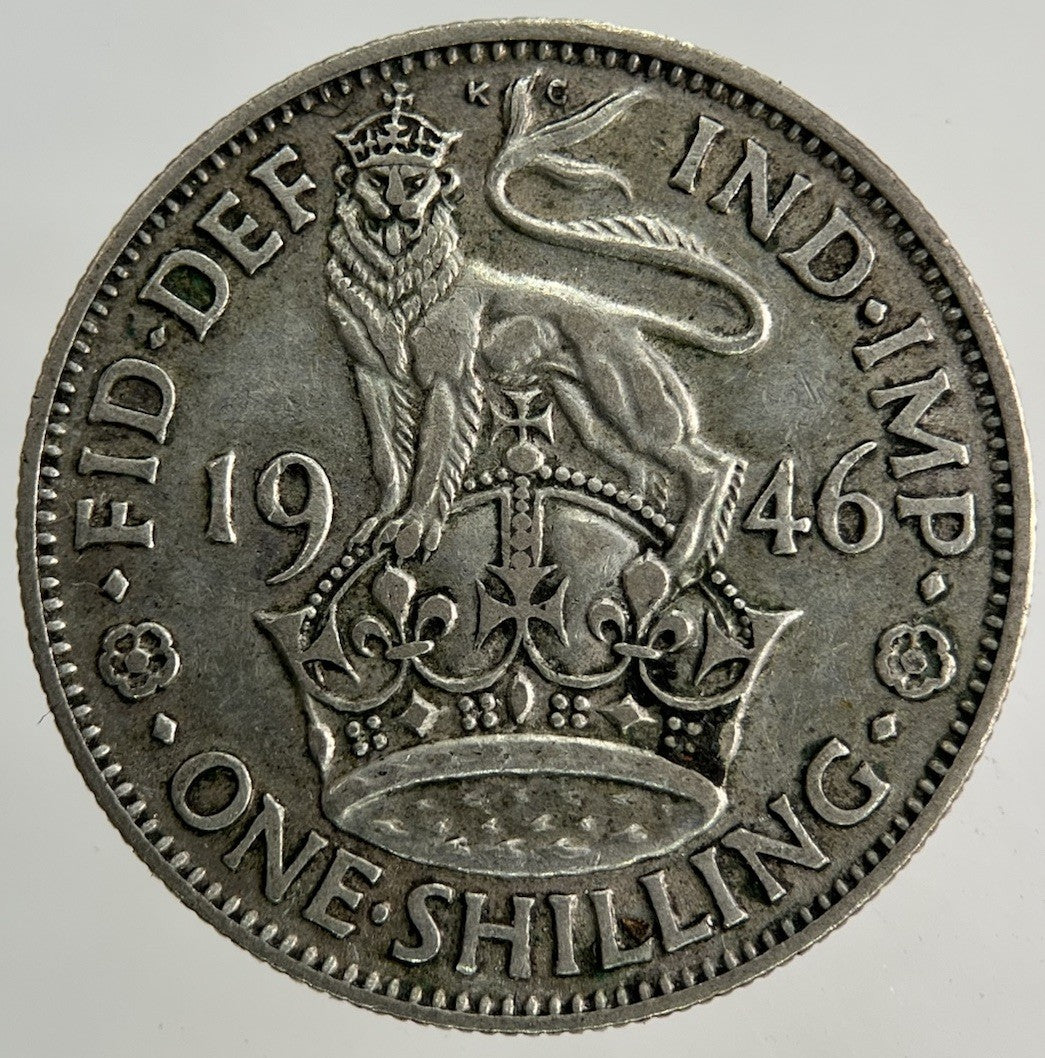 1946 George VI Shilling Silver Coin | Fine Collectable Grade