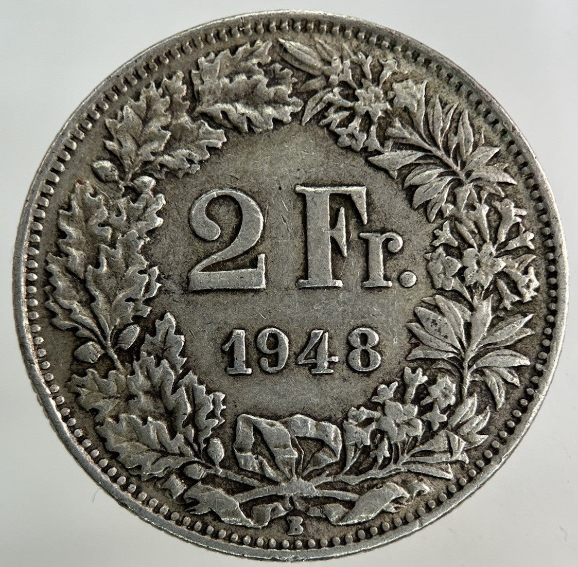 1948 Switzerland Swiss 2 Francs Silver Coin | Very High Grade