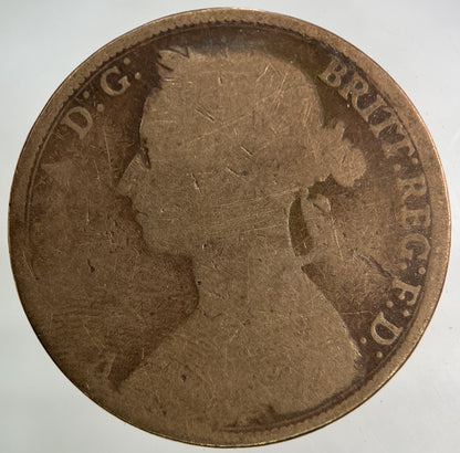 1888 Victoria One Penny Coin | Collectable Grade
