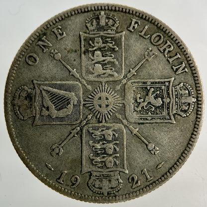 1921 George V Florin Silver Coin | Fine Collectable Grade