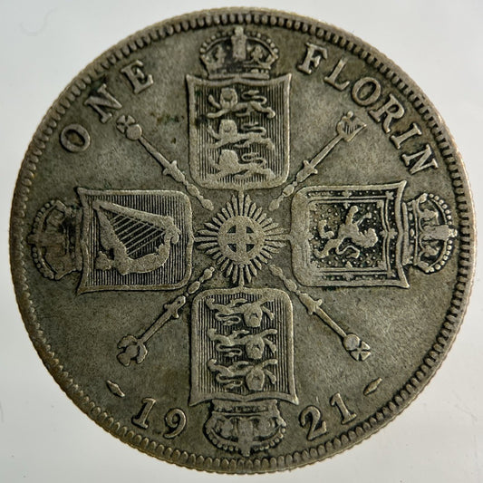 1921 George V Florin Silver Coin | Fine Collectable Grade