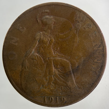 1919 George V One Penny Coin | Fair Grade