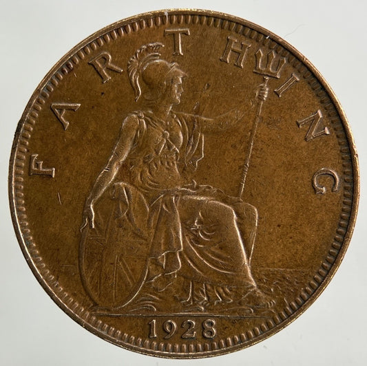 1928 George V Farthing Coin | Fine Collectable Grade