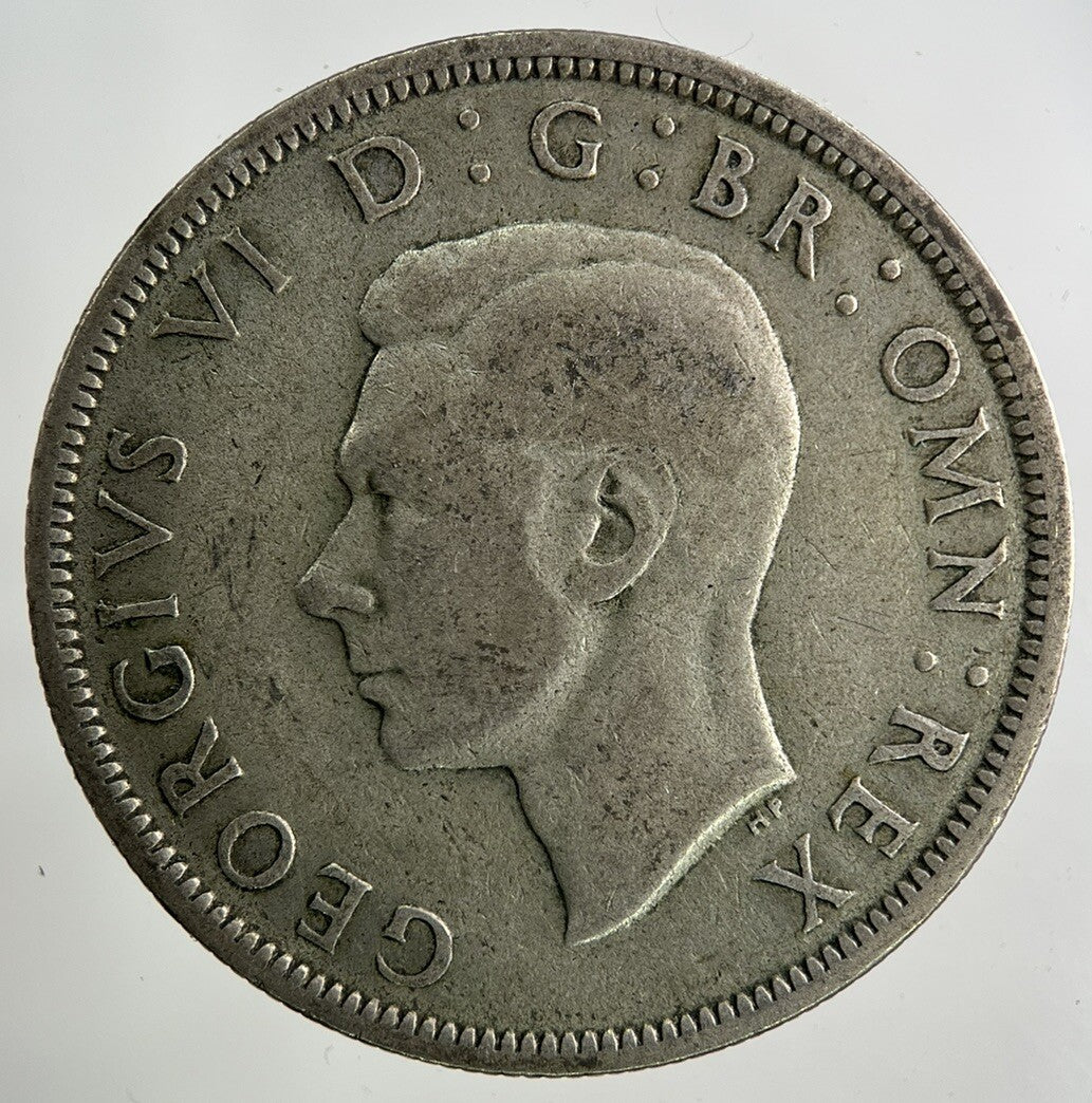 1945 George VI Half - Crown Silver Coin | Fine Collectable Grade