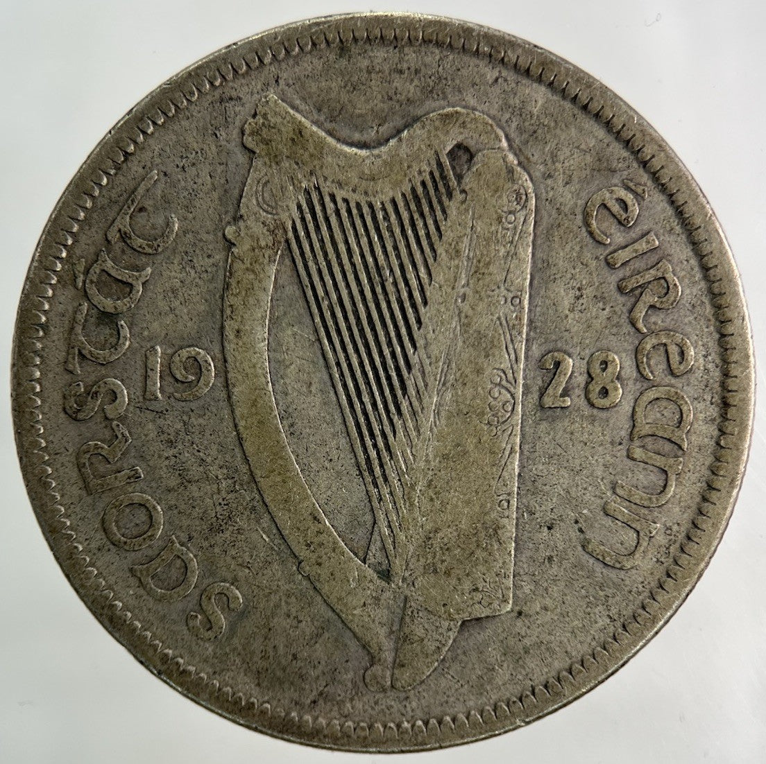 1928 Irish Half - Crown Horse Silver Coin | Collectable Grade