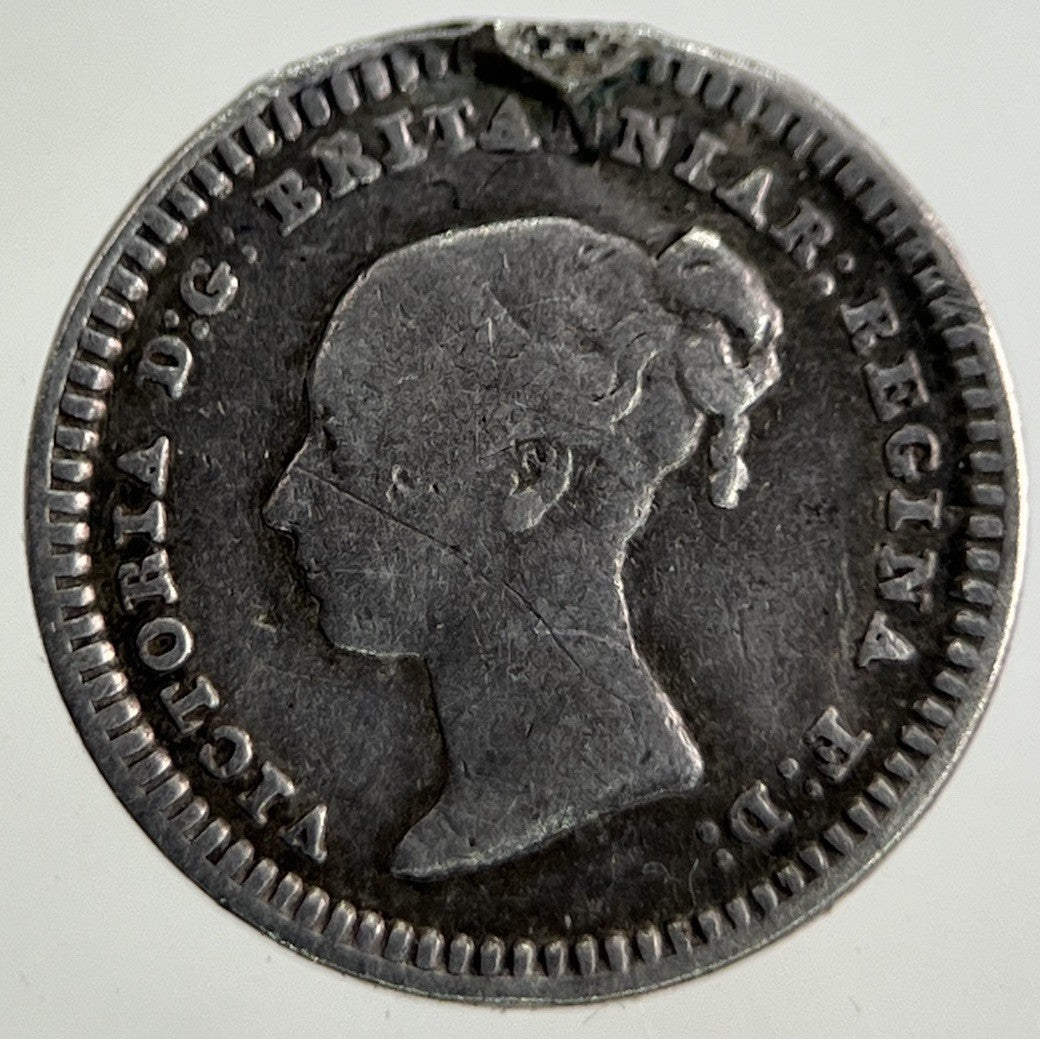 1843 Victoria Three - Half - Pence 1 1/2 Silver Coin | Collectable Grade