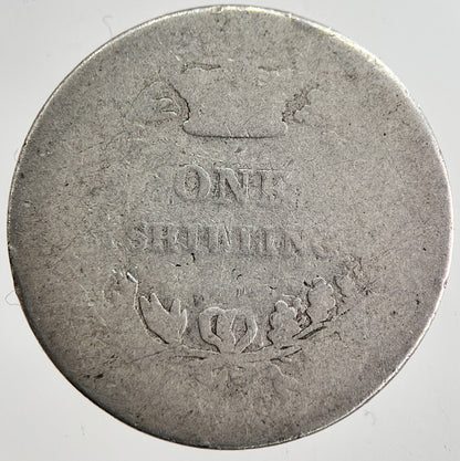 British Victoria Shilling Silver Coin | Fair Grade | a8646