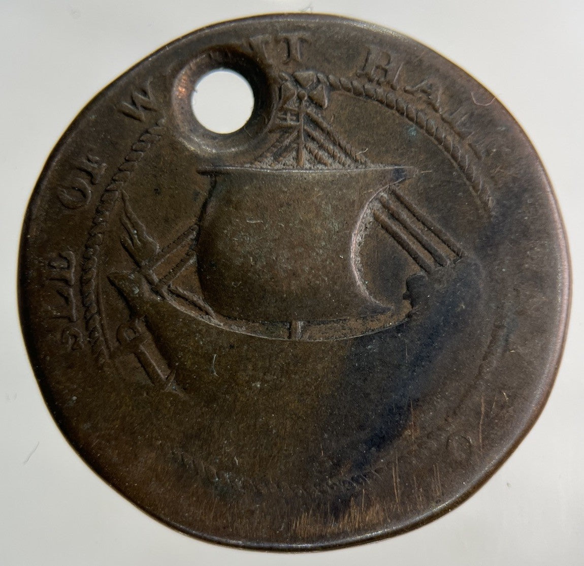 1792 Robert Bird Isle Of Wight Half - Penny Coin | Collectable Grade