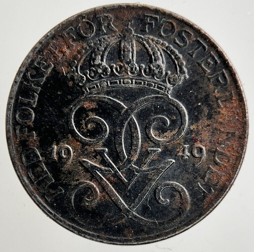 1949 Sweden 1 Ore Coin | Fine Collectable Grade