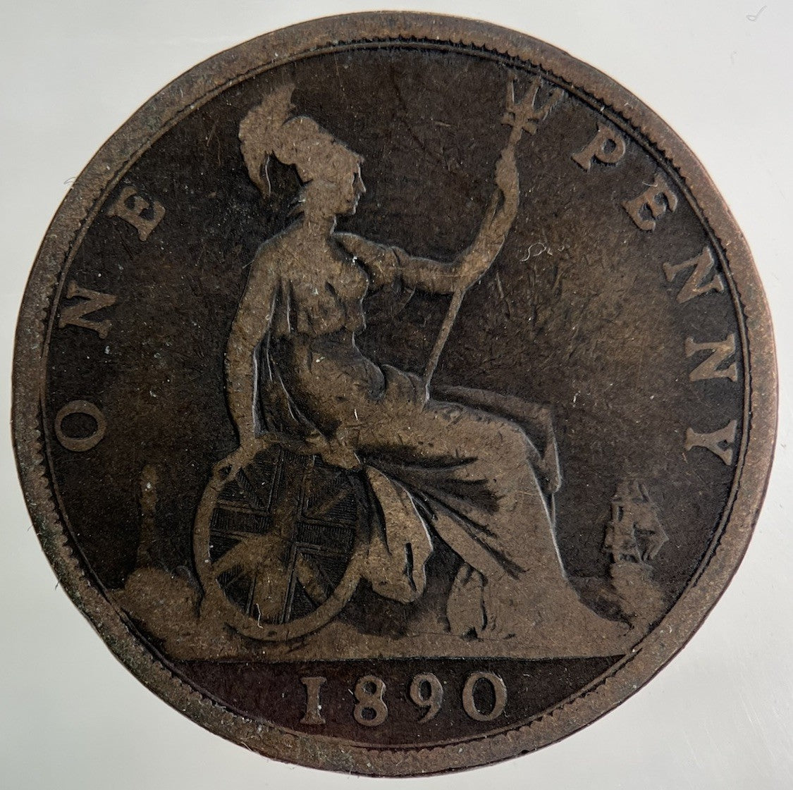 1890 Victoria One Penny Coin | Collectable Grade