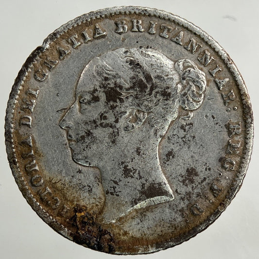 1856 Victoria Sixpence Silver Coin | Fine Collectable Grade
