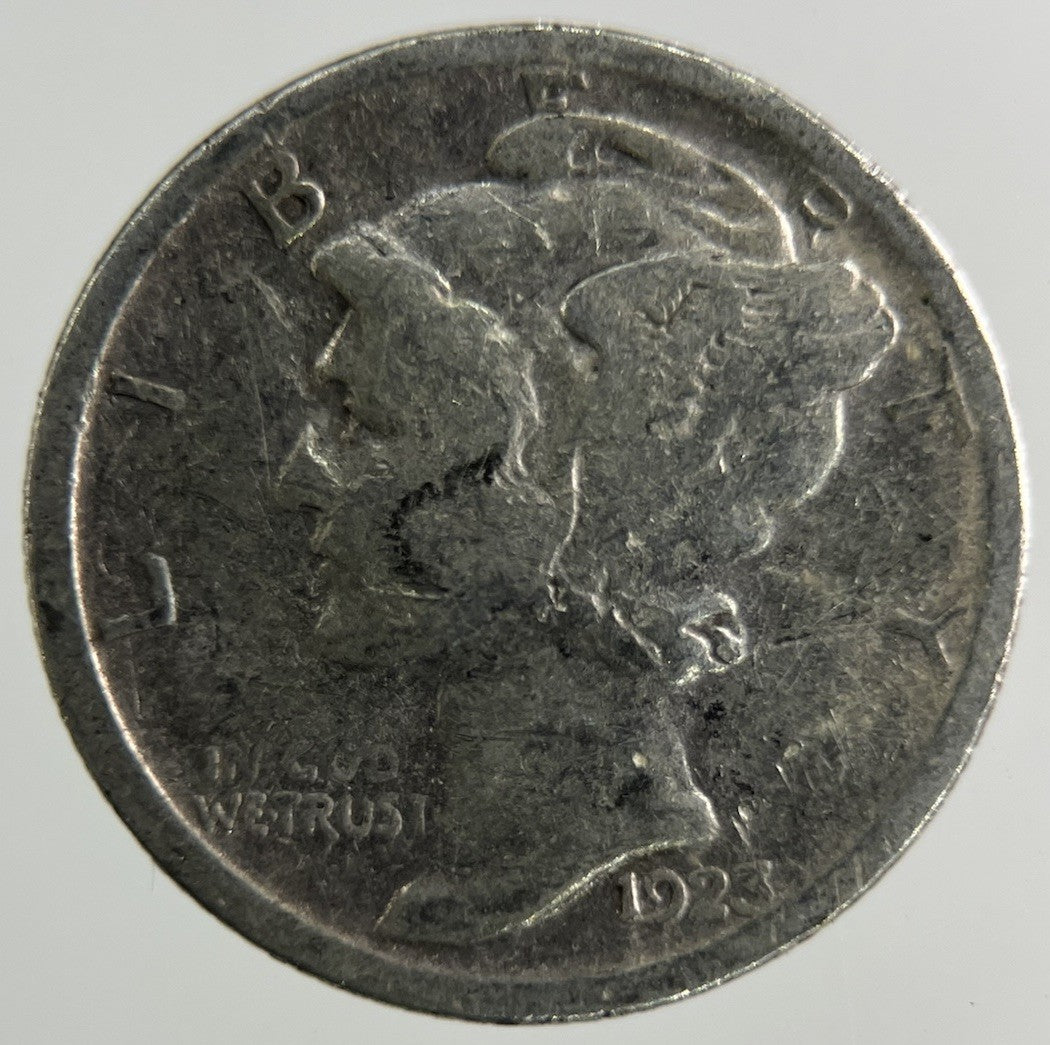 1923–S US USA Mercury Dime Silver Coin | Collectable Grade