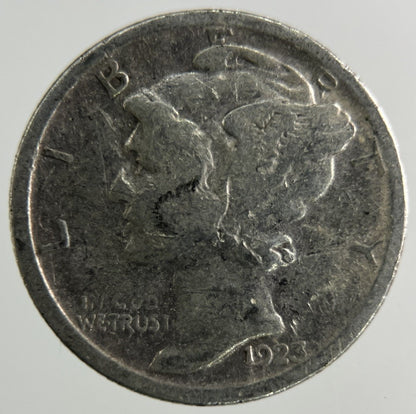 1923–S US USA Mercury Dime Silver Coin | Collectable Grade
