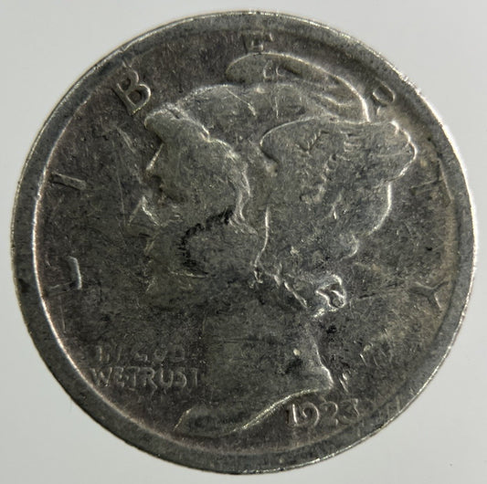 1923–S US USA Mercury Dime Silver Coin | Collectable Grade