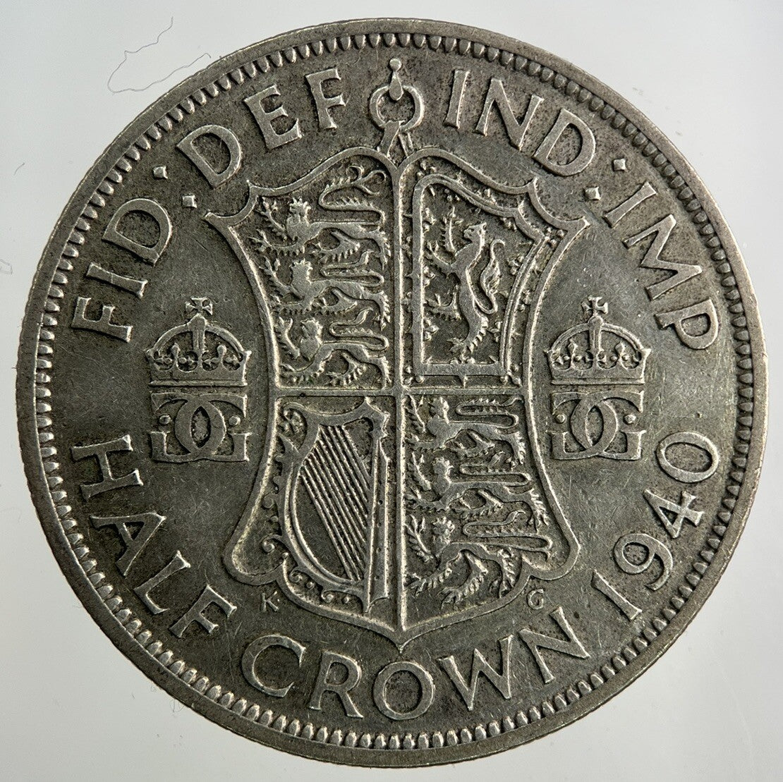 1940 George VI Half - Crown Silver Coin | Fine Collectable Grade