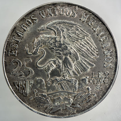 1968 Mexico 25 Pesos Silver Coin | Very High Grade