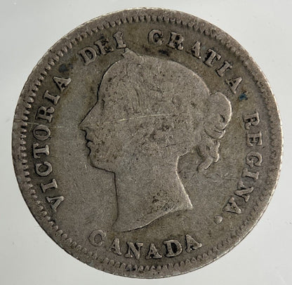 1883 - H Canada 5 Cents Silver Coin | Collectable Grade